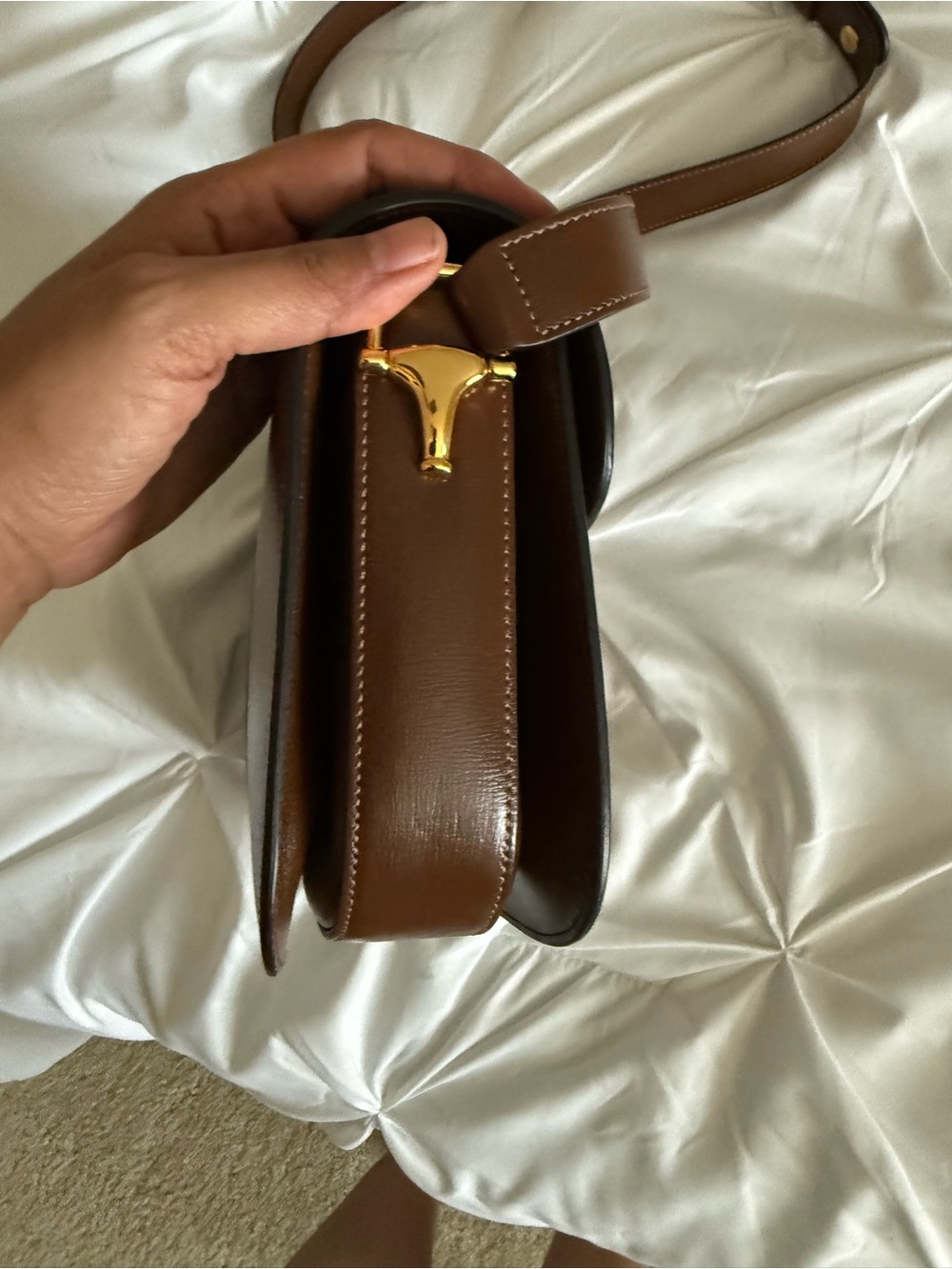 Horsebit 1955 Shoulder Bag Brown Sugar - Picture 5 of 10